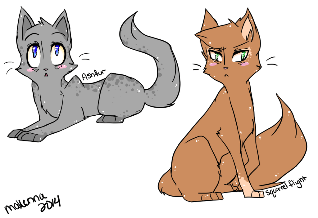 Ashfur, Squirrelflight, and Brambleclaw :)))