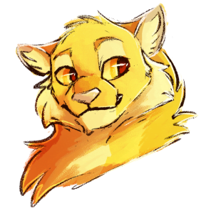 [a headshot of a smiling Lionblaze]