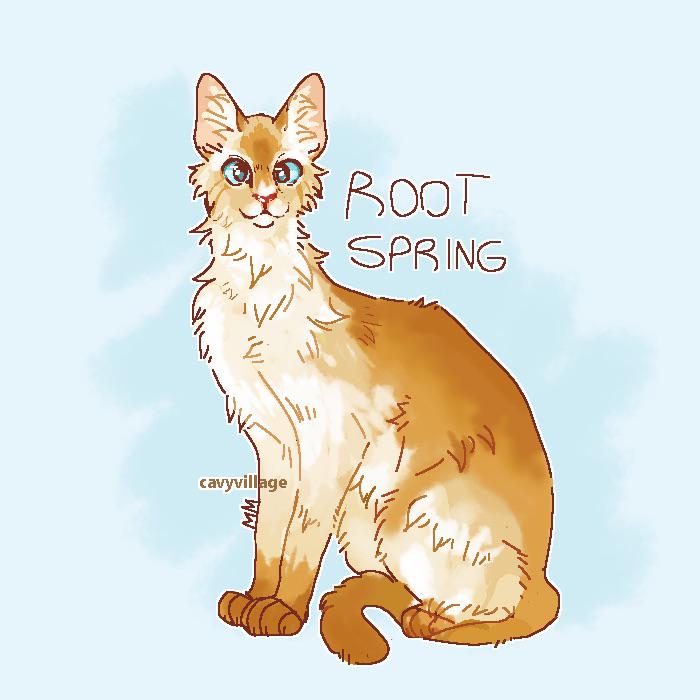 [a full-body design of Rootspring sitting]