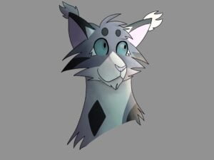 [a stylized headshot of Bristlefrost looking up to her left]