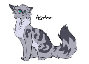 [Ashfur sitting down with an expression of contempt]
