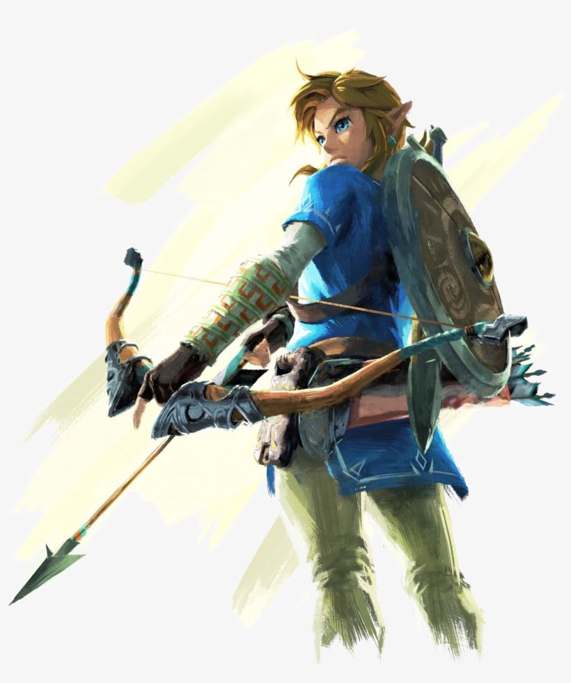Official art of Link from The Legend of Zelda: Breath of the Wild