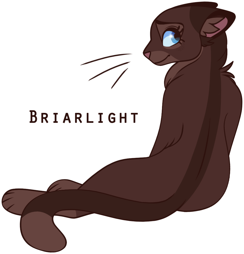 [a full-body design of Briarlight facing away and looking over her shoulder]