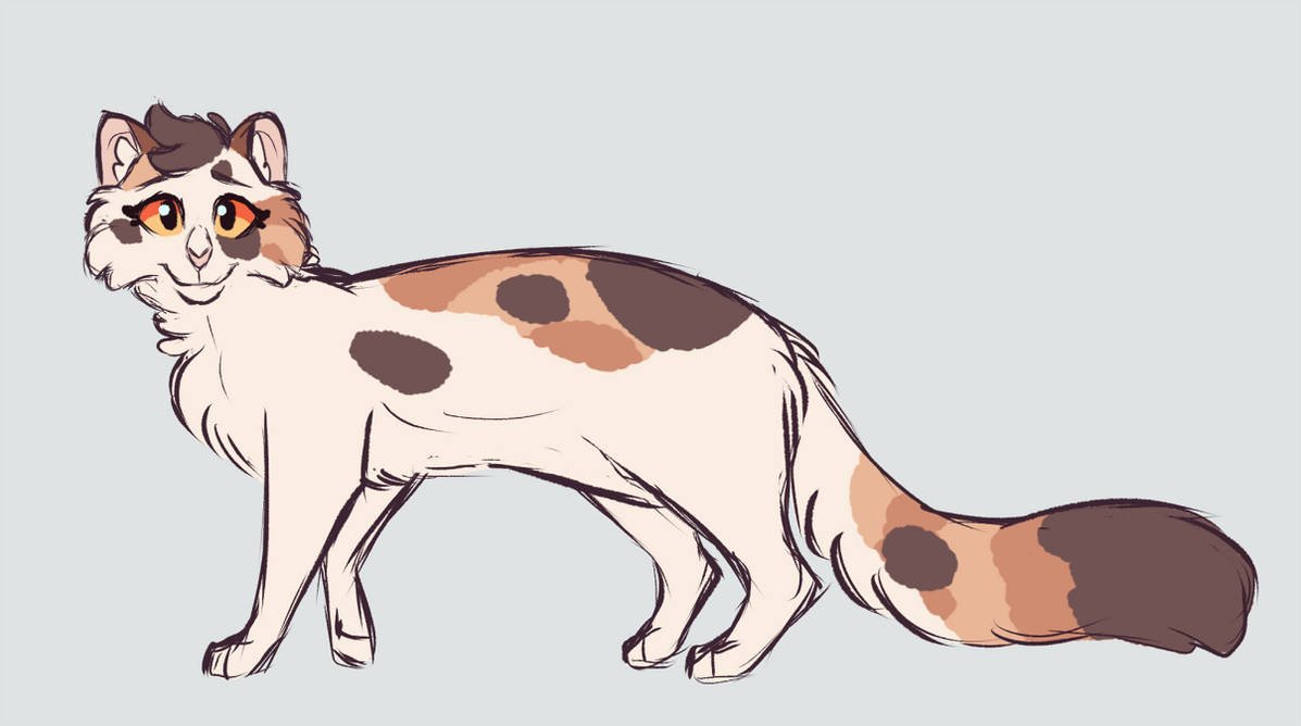 [a full-body design of Sweetpaw in profile]