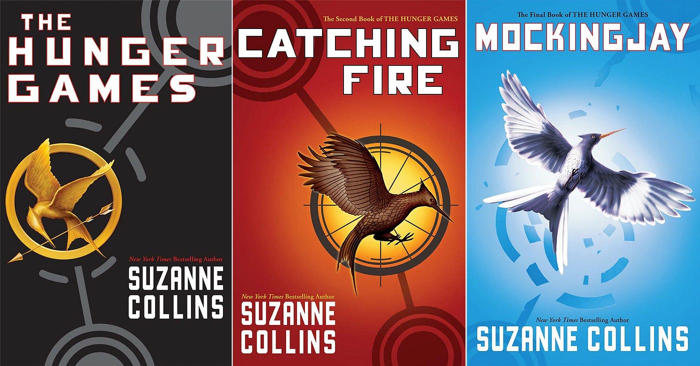 Official cover art by Tim O'Brien of The Hunger Game trilogy written by Suzanne Collins